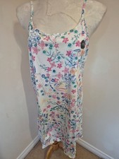 BN size 12-14 white flower print nightie / nightdress