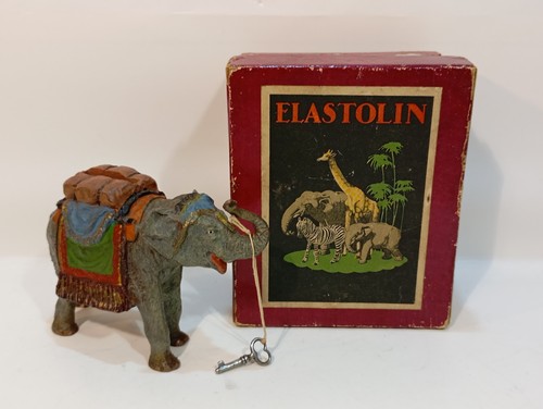 Elastolin elephant money - money, box