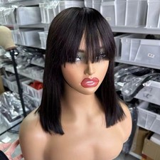 12 Inches Bob Wig With Bang