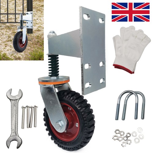 Spring loaded gate caster - loaded,