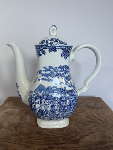 Vintage blue and - blue, white