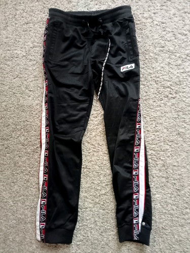 Fila tracksuit bottoms black - fila, bottoms,