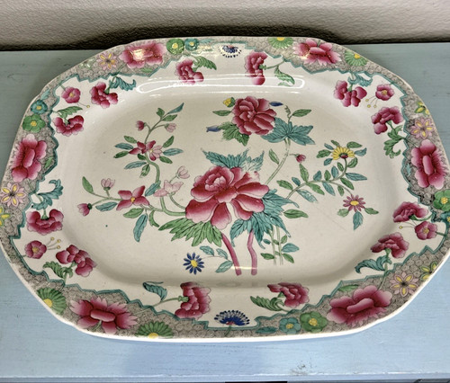19th hicks meigh platter - c.,