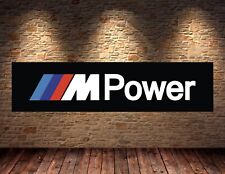 m power bmw Banner Garage Workshop mancave PVC sign workshop pitlane