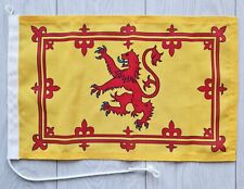Scottish Lion Rampant courtesy flag 18x12" large MoD woven boat Scotland toggled
