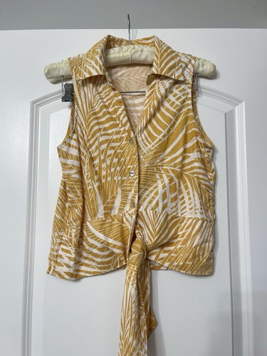 Panama jack yellow white - white, palm