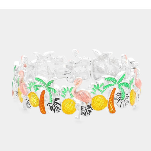 Tropical palm tree pineapple - tropical,