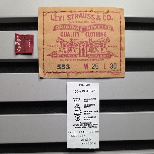 Vintage levi 553 w25 l30 - levi's,
