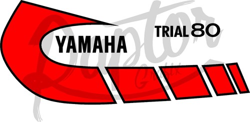 Yamaha ty80 graphic left - graphic,