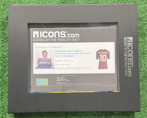 Ronaldinho signed barcelona - signed,