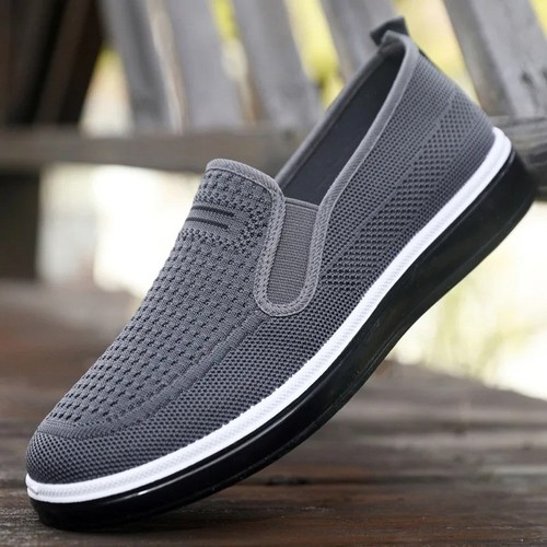 Mens slip trainers - on, walking