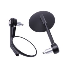 4" Black Motorcycle Round 7/8"