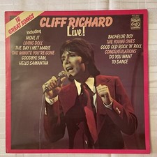 Cliff Richard Live Vinyl LP