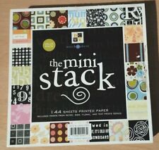 DCWV - The Mini Stack - Inc Retro, B&W, Floral & Text Prints - 130 sheets, 6"x6"