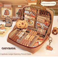 Cute Pencil Case Multifunctional Stationery Set Capybara Pen Bag  for Students