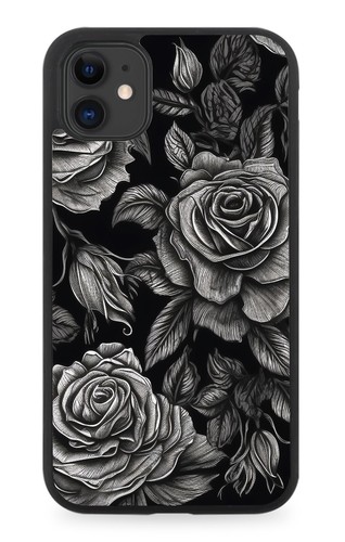 Gothic black roses - black, rubber