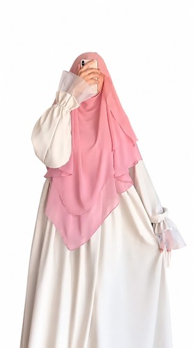 Layer pink georgette chiffon - pink,
