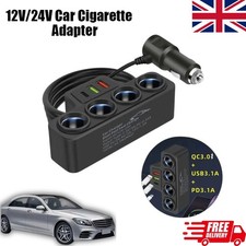 4 Way Multi Socket Car