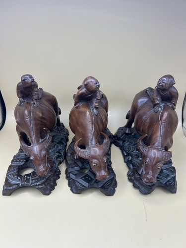 Set three chinese carved - of,