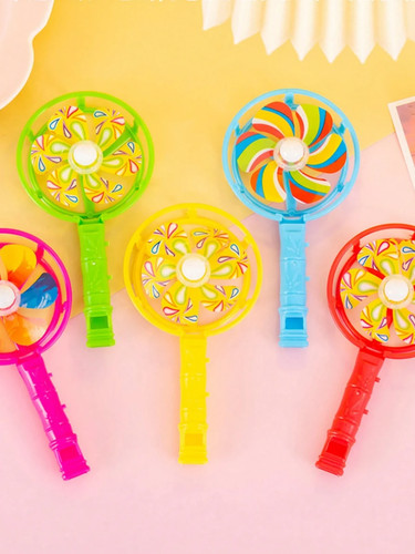 Colorful pinwheel whistle - pc,