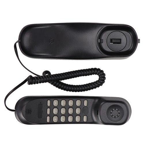 Wall mounted corded telephone - mounted,