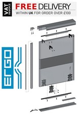 Wardrobe Sliding Door Track Gear System Kit - Tracks 1700mm, 2300mm amd 3000mm