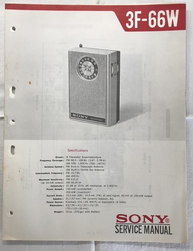 Sony 66w transistor radio - transistor,
