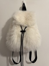 White Faux Fur Backpack | Soft
