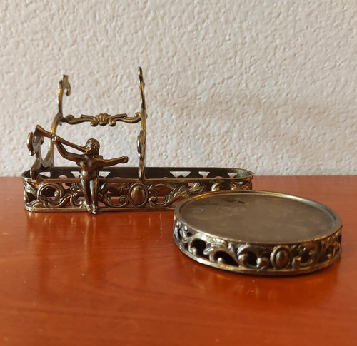 Vintage brass japan tea cup - brass, &