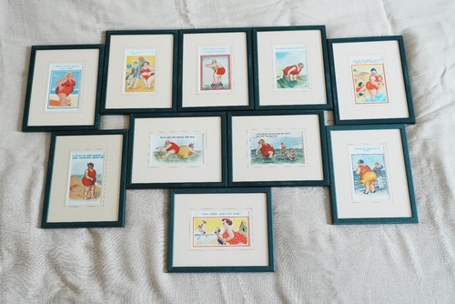 Framed vintage antique - 10,