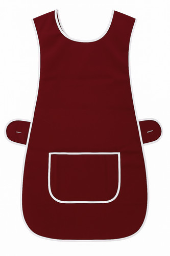 Burgundy tabard apron unisex - apron,