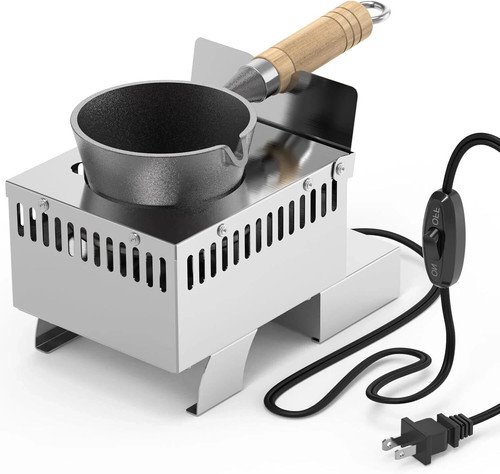 Electric lead melting pot - pot, for