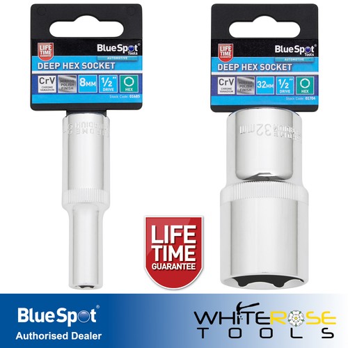 Bluespot deep socket - deep, 1/2"