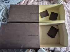 Genuine Louis Vuitton Shoe Boxes With Laces And Booklet, 2 Boxes Large & Medium