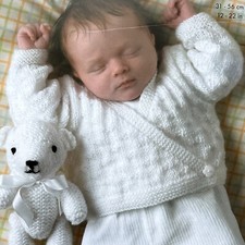Baby/Childrens Easy DK Cardigans,jumper & Teddy Bear knitting pattern 12”-22”
