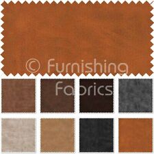 Hard Wearing Old Aged Look Faux Nubuck Leather Fabric Soft Semi Suede Material