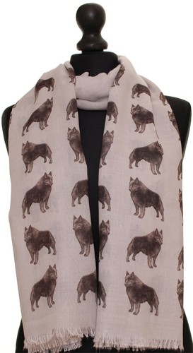Schipperke dog breed scarf for