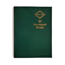 Simplex D Accounts Book One Year 96 Pages A4 D Green *FREE DELIVERY*