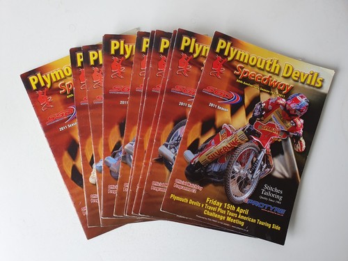 Plymouth speedway programmes - speedway,