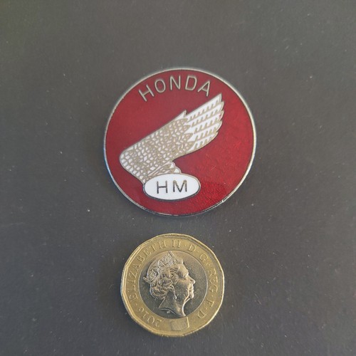 Vintage original honda enamel - honda,