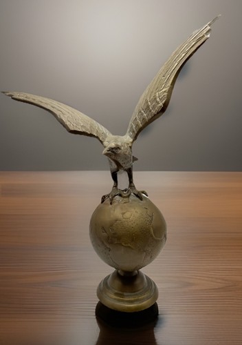 Large vintage brass eagle - large,