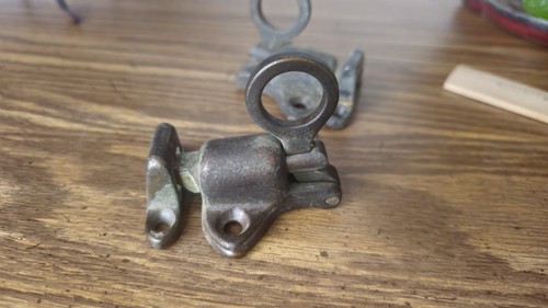 Pair vintage brass transom - pair,