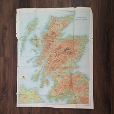 1894 LARGE SCOTLAND MAP 31 x