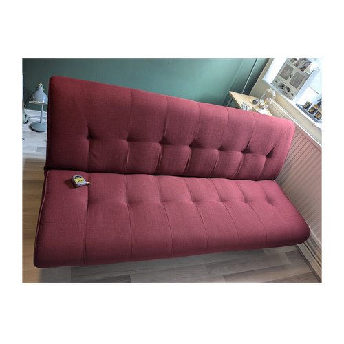 Red modern futon sofa bed - futon,