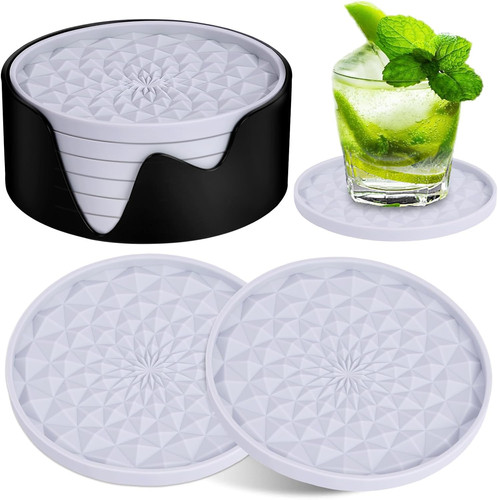 Auauy pcs silicone coasters - 6,
