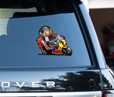 Barry sheene cartoon decal - barry,