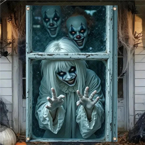 New halloween animated clown - animated,