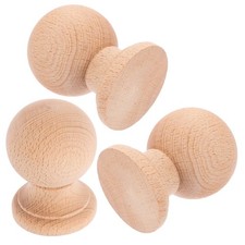 3 Pcs Unfinished Wood Finials