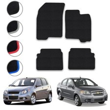 Car Mats for Chevrolet Aveo (2008-2012) Carpet Colour Trim Tailored Fit Set