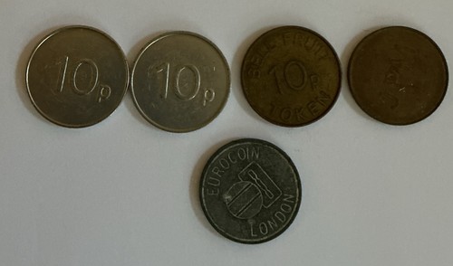 Tokens for fruit machine 5 - tokens.,